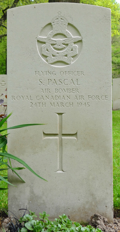 F/O Stephen Pascal<br/><br /><br />died March 24th, 1945